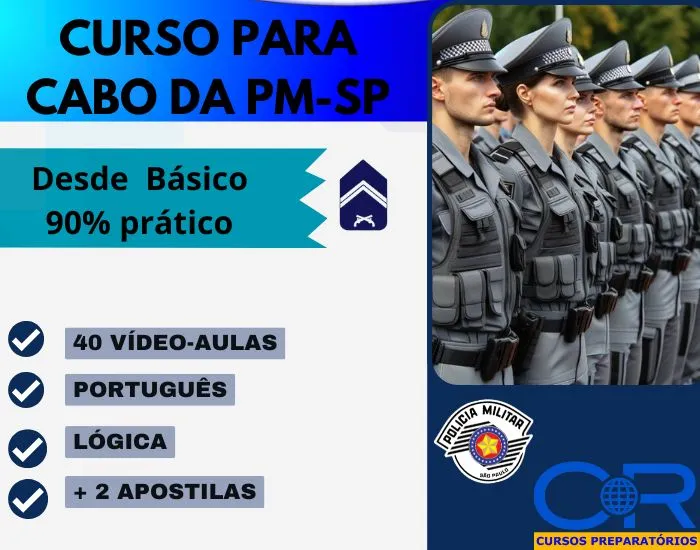 Curso Preparatório para Cabo da PM-SP | CR Cursos Preparatorios